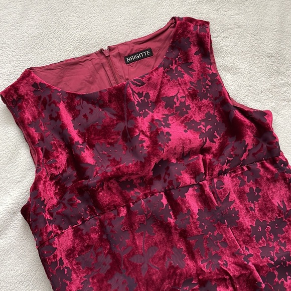 Vintage Japanese Brigitte Burnt Velvet Dress - Picture 2 of 7